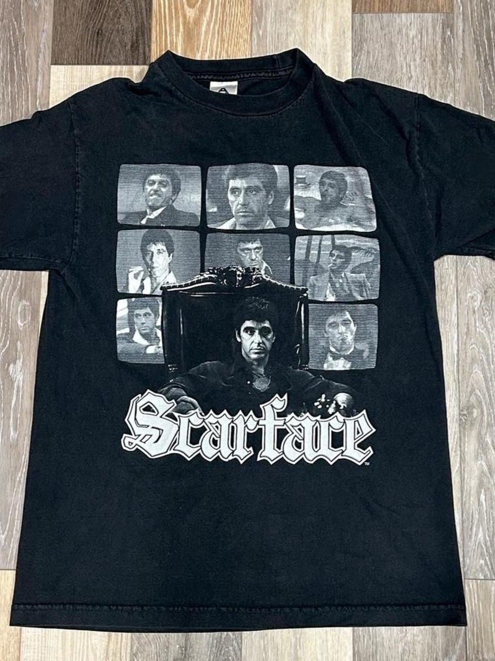 Scarface Black Graphic Short Sleeve Tee - Men's